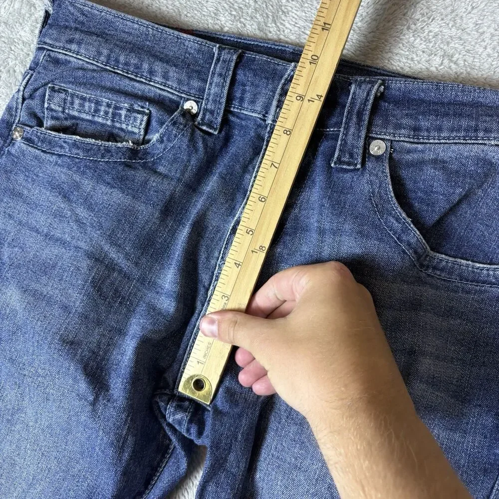 True Religion Jeans Mens 30‎ Relaxed Straight Stretch Blue Denim